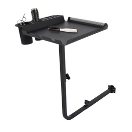 Felievy Hair Extension Tool Tray, Salon Styling Chair Tray Attachment, Rotating Salon Caddy, Adjustable Extension Hairstylist Tray, Salon Tray for Barber Chairs, Hair Extensions Holder Tray