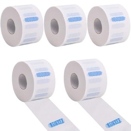 Neck Strips Tape for Barbers,5 Rolls Barber Neck Paper Strips Band Disposable Haircutting Stretchy Barber Neck Tissue Wrap for Salon Hair Cutting Styling