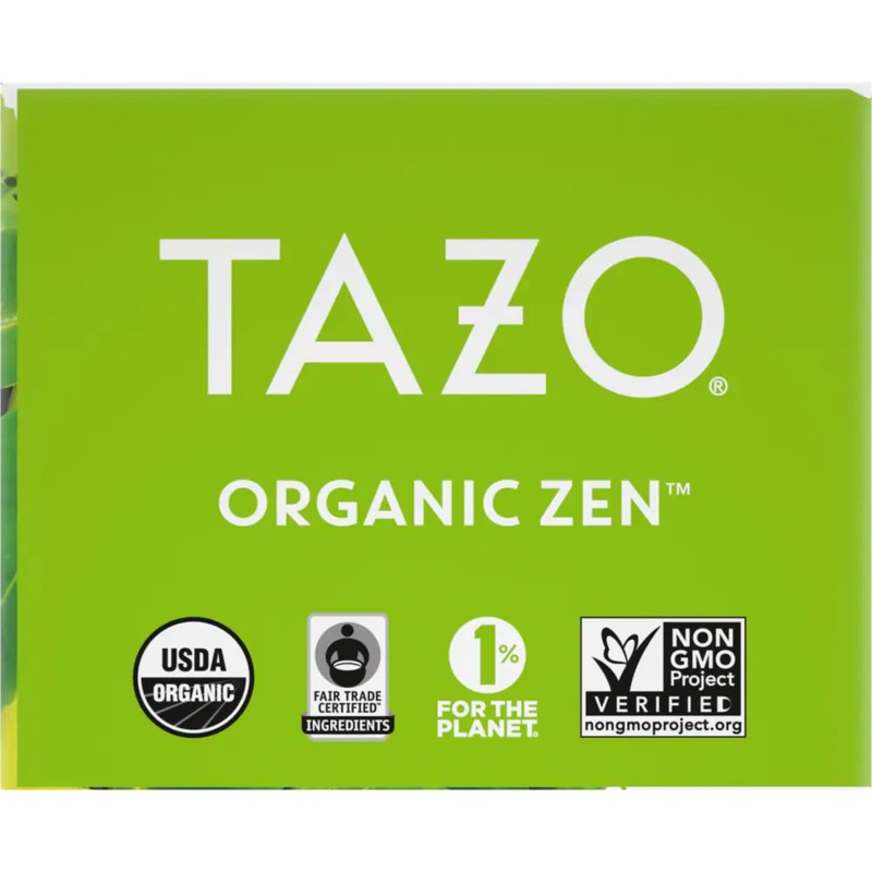 TAZO Tea Bags, Green Tea, Regenerative Organic Zen Tea, 36