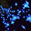 Abkshine 120 LED Blue Solar Star String Lights, Waterproof Solar