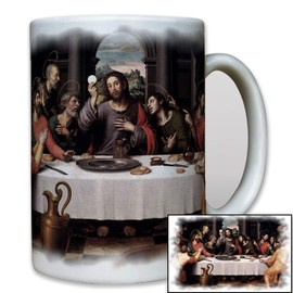 Le dernier souper gott jésus christi glaube religion 12 apôtres tableau-toile 8117t tasse café