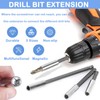 JONMON 3pcs Drill Bit Extension Set - 3/4/6 Inch Length