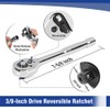WORKPRO 39-Piece Drive Socket Set 1/4'' & 3/8'', CR-V Metric