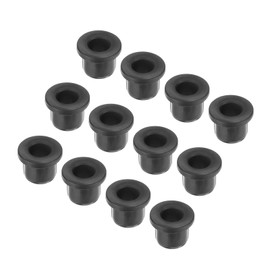 QUARKZMAN Pack of 20 Rubber Grommets, 12 mm Diameter x 7.5 mm ID x 12 mm H Cable Grommets T-shaped Rubber Sleeve Round Grommet for Cable Grommets Cable Grommets Cables Electric Conductor, Black
