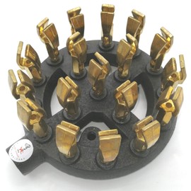 iPro Kitchenware 8 Inch High-Powered Duck Tip Jet Burners (Natural Gas) (18 Brass Tip Jets Burners) (125,000 Btu)