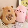 Capybara Plush with 6 Cute Babies Capybara Stuffed Animals,a Bag