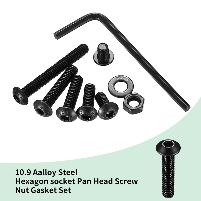 236 Pcs M4 Bolts and Nuts Set, M3 Nuts and