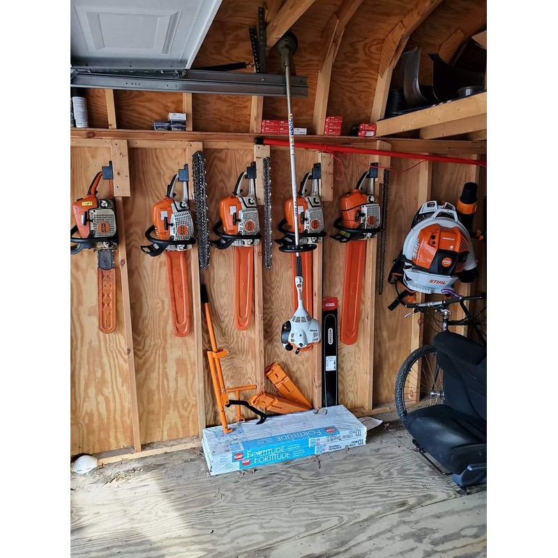 Generic Low Profile Chainsaw Wall Hanger/Mount Black