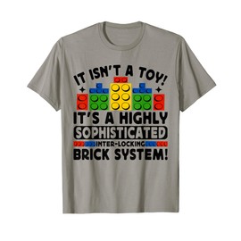 Master Builder Bricks Blocks Play Toys Creative Fun T-Shirt