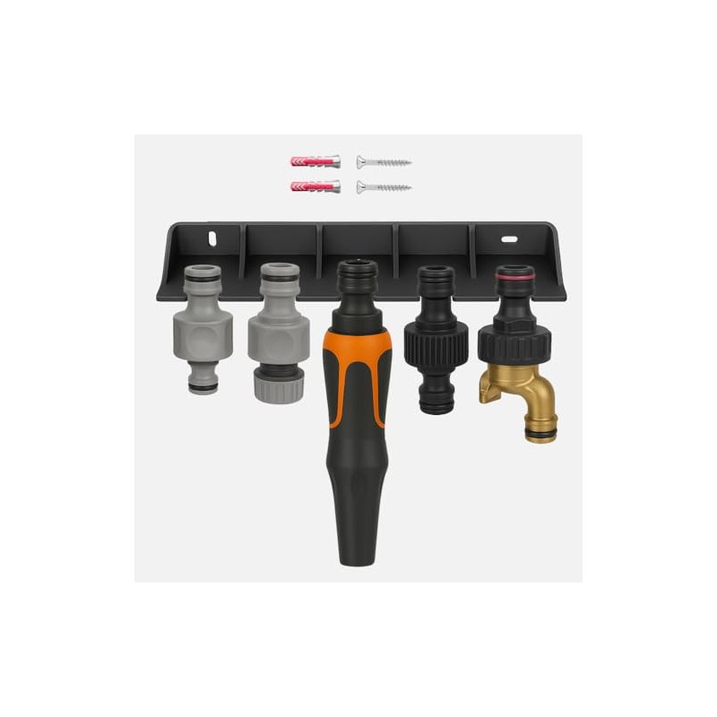 Naturalspring® Wall Bracket for Gardena Couplings & Adapters & Hoses
