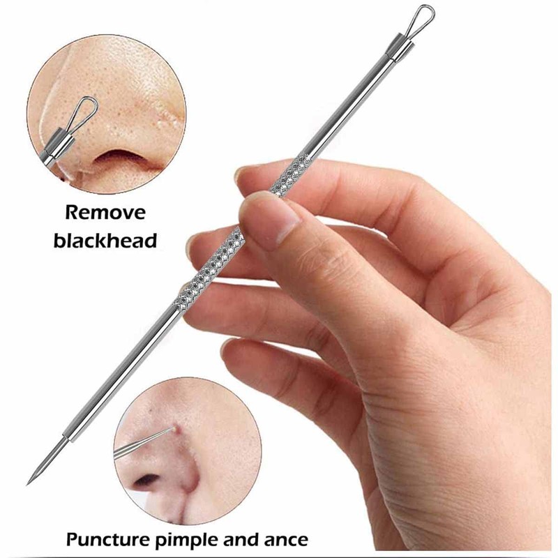 Professional Blackhead and Blemish Remover - Pimple Comedone Removal 2-In-1