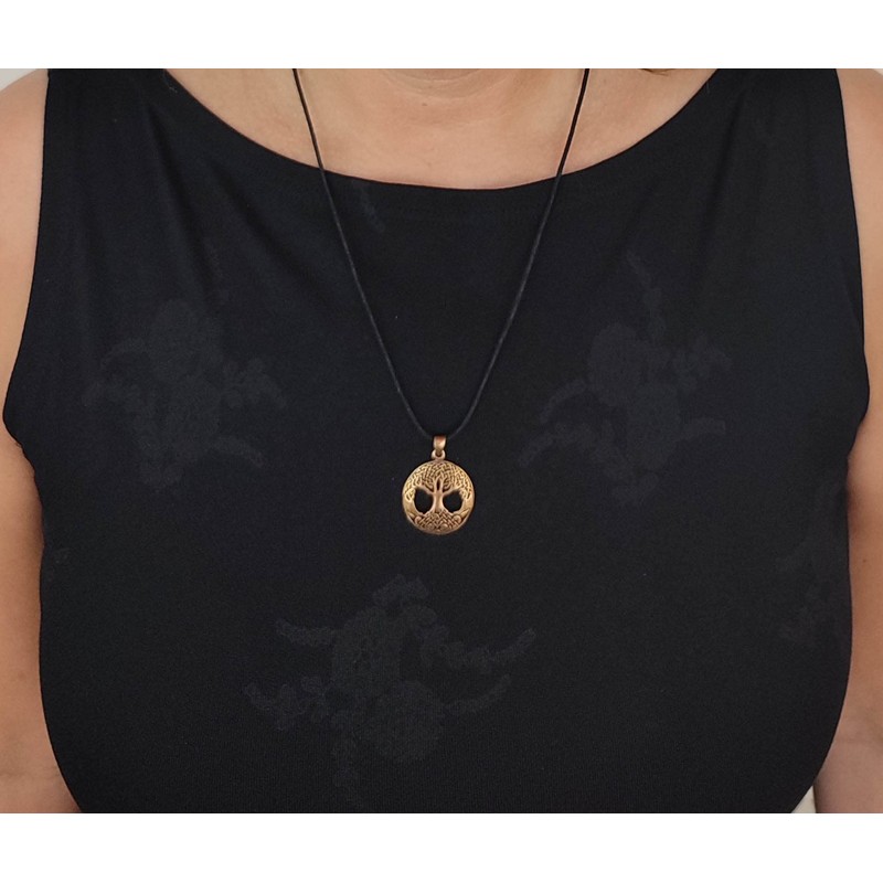 Kiss of Leather Tree of Life Pendant Bronze No. 49,