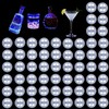 FYSHINE LED Drink Coaster, 60 Pack White, Round, Plastic, 24+