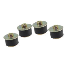 A ABSOPRO Rubber Expansion Plug Rubber Metal Black Bronze Tone (Set of 4)