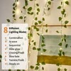 KAiSnova Solar Vine String Lights Outdoor, 33FT 100LED Warm White