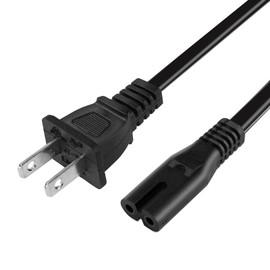 10Ft 2 Prong AC Power Cord for Onn Party Speaker/JBL PartyBox 100 110 200 300 310 710 1000 On-The-Go Speaker/JBL Xtreme (Extreme) / JBL Soundbar Subwoofer Power Cable Replacement
