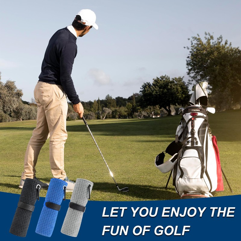 ZOCONE 3 Pack Golf Towel, 30 * 30cm Golf Towels