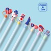 10PCS 4th of July Decorations Straw Cover Cap 10mm American
