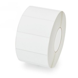 Zebra’s Thermal Transfer Label, Paper 4 inch x 2 inch Z-Select 4000T 3 inch Core 2,740 Labels per Roll 4 Rolls per Ctn Top Coated Paper Not Perforated 8” Outer Permanent Acrylic Adhesive White 72289