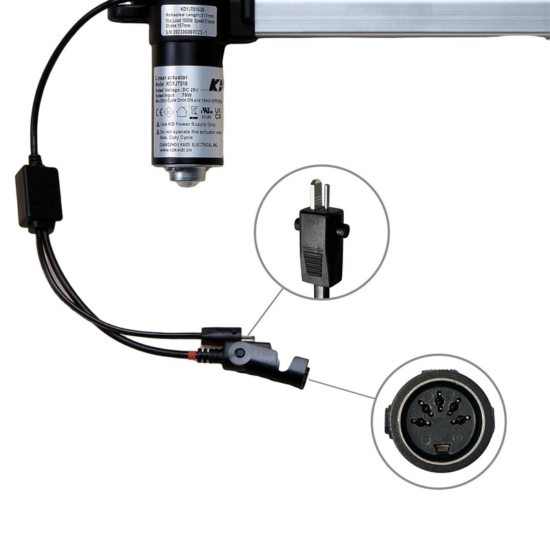 Linear Actuator Kaidi Model KDYJT018-35 Power Recliner Lift Chairs Motor