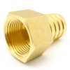 AHFMANG 2PCS Brass Hose Barb Fitting 1" Barb x 1"