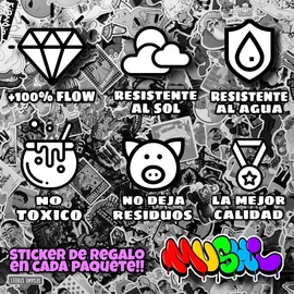 Stickers carreras de vinilo 100 pack, Stickers Racing Pegatinas con diseños Únicos para Laptops, Termos, Celulares, Guitarras, Patinetas, etc. Calcomanias Decorativas (Paquete de 100, Carreras)