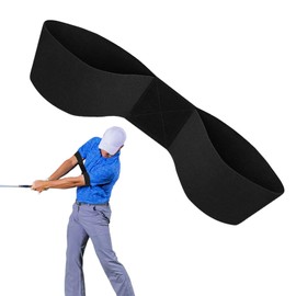 Nuqin Golf Connection Band,Golf Training Aids,Golf Swing Training Aid for Posture Correction Practice Alignment for Beginners Men Women Kids - Black
