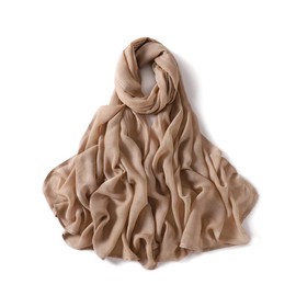 Txameru Women's Hijab Viscose Hijab for Women Muslim Cotton Hijab Fashion Hijab Scarf (Camel)