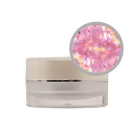 Pro Impressions Coloured Glitter Acrylic Powder, Pink Confetti