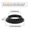 DiCUNO E26 Light Socket Ring, Black Lamp Shade Ring Collar