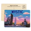 Mystic, Connecticut, 100th Anniversary (4x6 Birch Wood Postcards, 2-Pack Stationary,