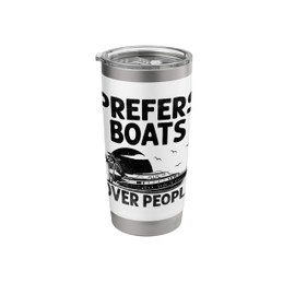 Prefers Boats Over People Paddle Boat Stainless Steel Insulated Tumbler