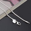 Cunluna 925 Sterling Silver 2 mm Snake Chain Lobster Clasp