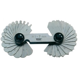 Vogel Radius Stencil 17 Sheets, 1.0-7.0 mm, 472105.0