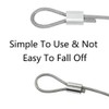 100pcs Wire Rope Crimp Sleeves 0.5mm Elliptical Aluminum Sleeves Crimping