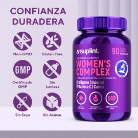 Multivitamnico Mujer Con Colgeno Y Biotina 90 Cpsulas Sin Sabor                                                                                       