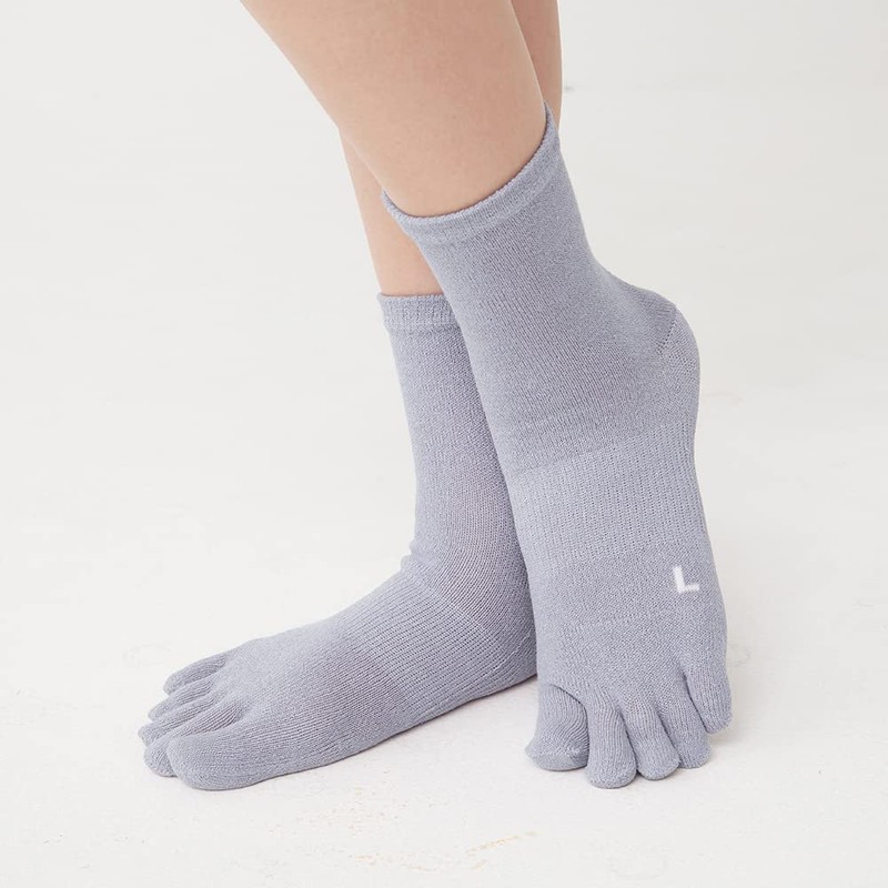 Gunze Socks Washiito Japanese Paper Yarn Soft Elastic Cuff Left