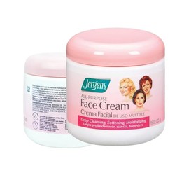 JERGENS | Crema Facial Multiuso 3 en 1 | Limpia, Quita el Maquillaje, Suaviza e Hidrata | 150z