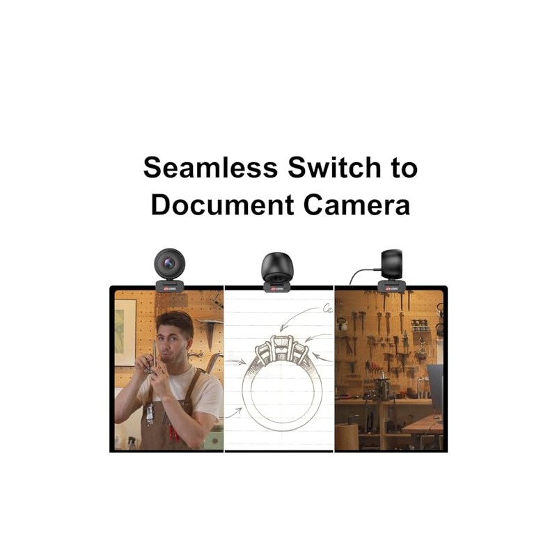 JOYUSING Flip600R - Cámara web 4K para transmisión - Ultra