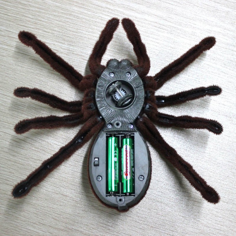 Funny Creepy Soft Scary Plush Spider Infrared Remote Control Tarantula