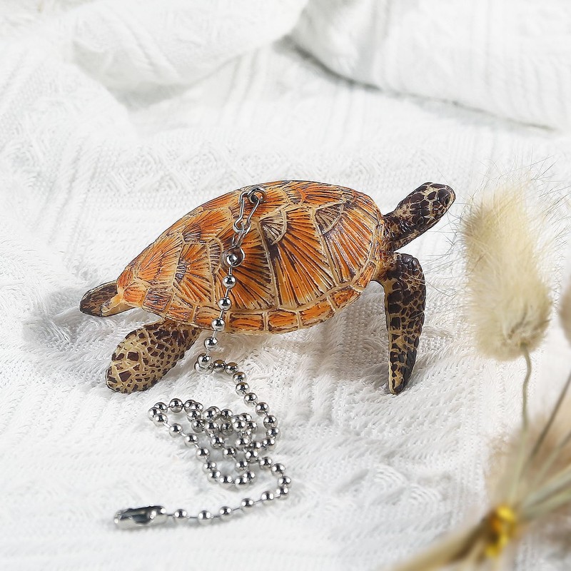 Dotlite Turtle Ceiling Fan Pull Chain,Cute Realistic Sea Turtle Fan