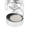 Christmas Tree Carousel Spinning Candle Holder Stainless Steel Rotary Tree