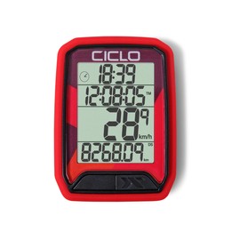 CICLO PROTOS 213 Wireless Bicycle Computer Red with 13 Functions