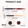 2PCS Small Round Hair Brush Mini Roller Brush Salon Hairdressing