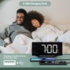 Digital Clock Large Display for Bedrooms, 8.7" LED Dual Alarm