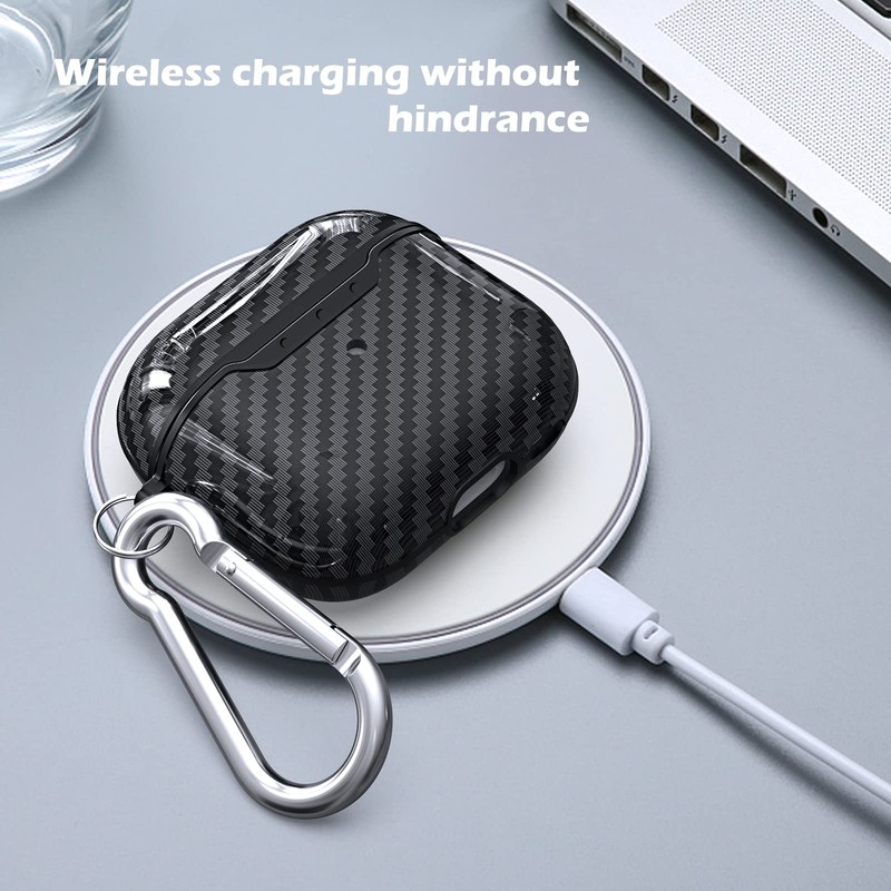 AKABEILA Case for AirPods 3 2021 Case Cover with Carabiner