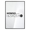 Homso A2 Poster Frame, 16.5x23.4 in Black Thin Metal edge Frames with High Definition Acrylic for Wall Mounting Horizontally and Verticall