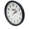 School Smart Wall Clock, 13 Inches, White Dial and Black