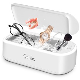 ‌Ultrasonic Jewelry Cleaner Machine, 48kHz Professional Cleaner with Smart Timer & 2 Modes, 22oz （640ml） Portable for Necklaces, Earrings, Jewelry, Retainers, Rings, Watches, Dentures, Glasses