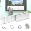 Daisypower Dryer Vent Window Kit,4" Adjustable Window Vent Kit with